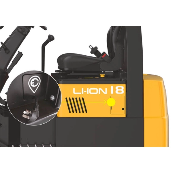 фото электропогрузчик трёхопорный cpd18tvl (1800 кг; 4,8 м; li-ion 80в / 205ач) smartlift