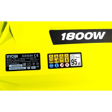 фото электрическая газонокосилка ryobi rlm18e40h